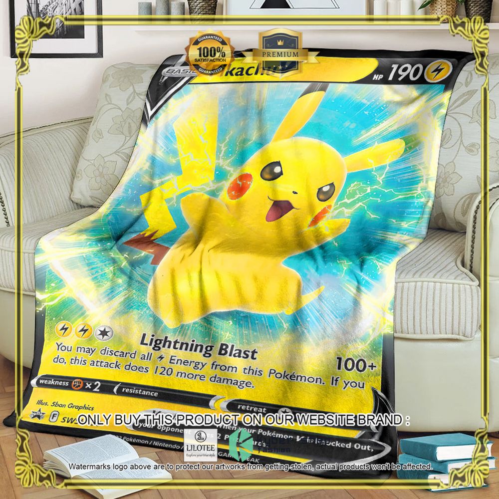 Pikachu V 2022 Anime Pokemon Blanket - LIMITED EDITION 6