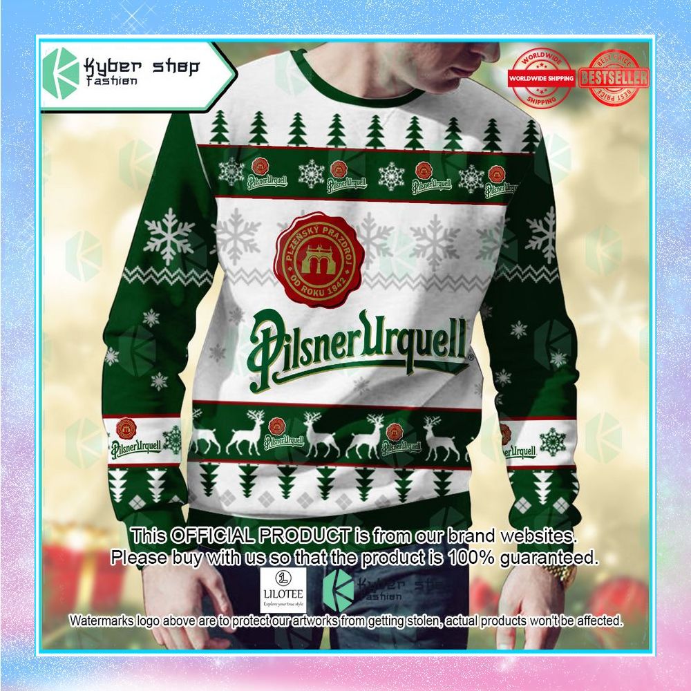 pilsner urquell beer christmas sweater 2 849