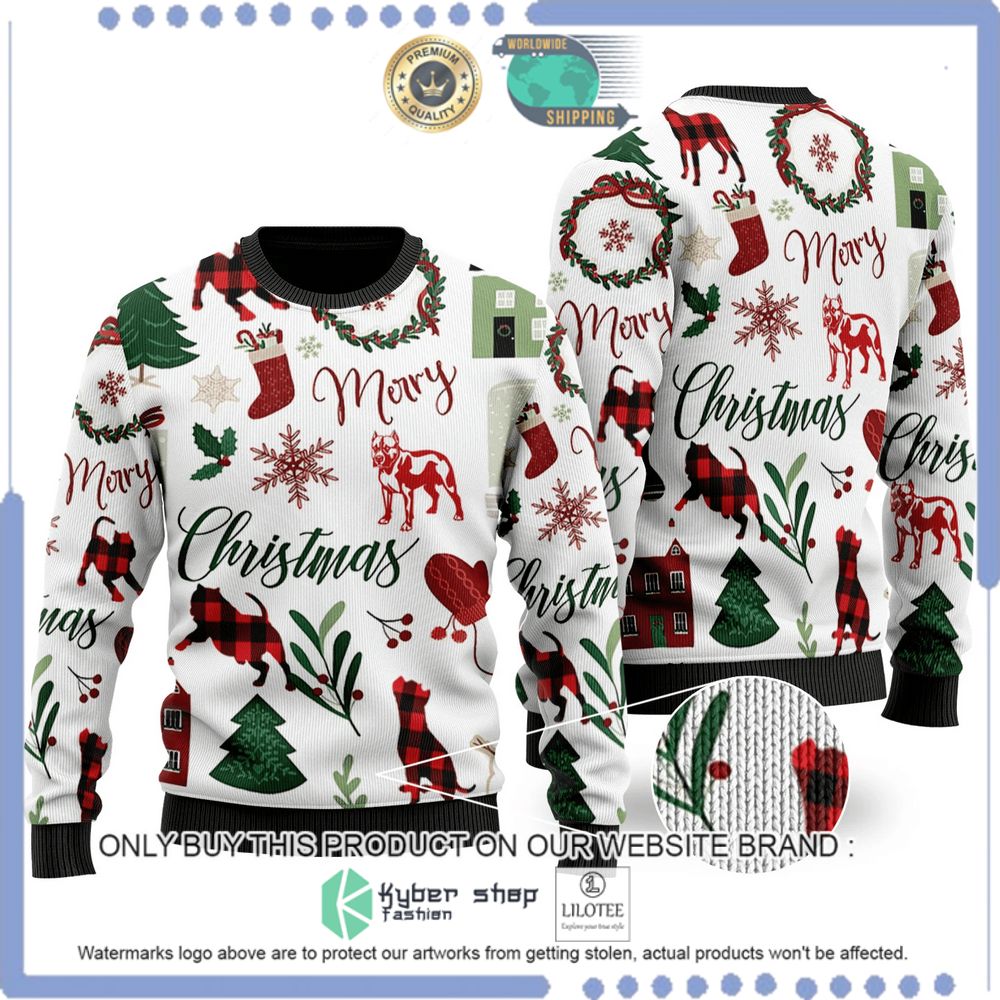 pitbull pattern christmas sweater 1 69563