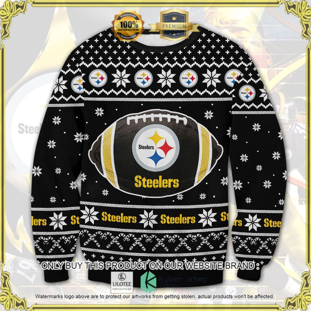 pittsburgh steelers black ugly sweater 1 82017