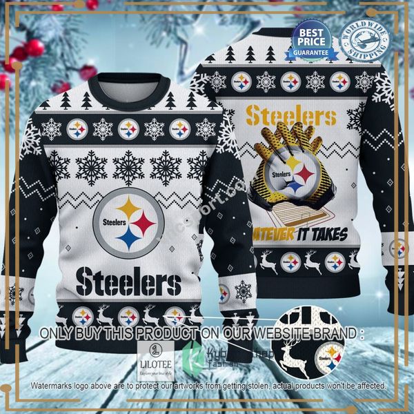 pittsburgh steelers whatever it takes christmas sweater 1 8067