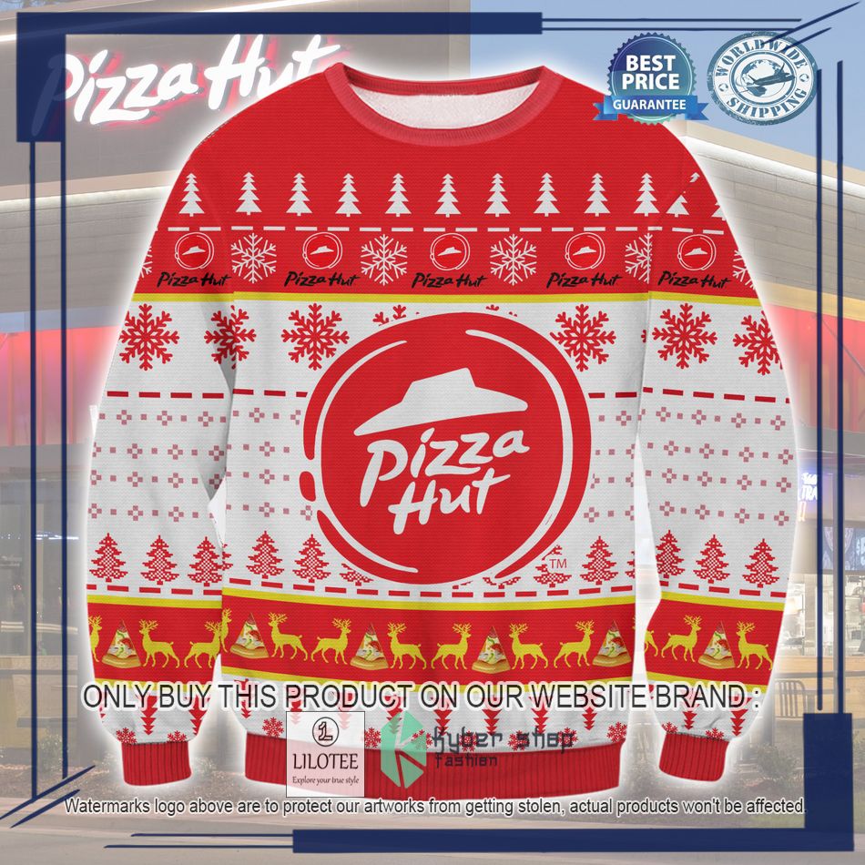 pizza hut ugly christmas sweater 1 73030