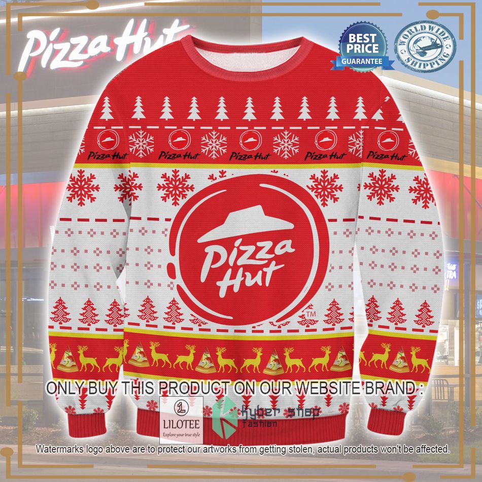 pizza hut ugly christmas sweater 1 74568