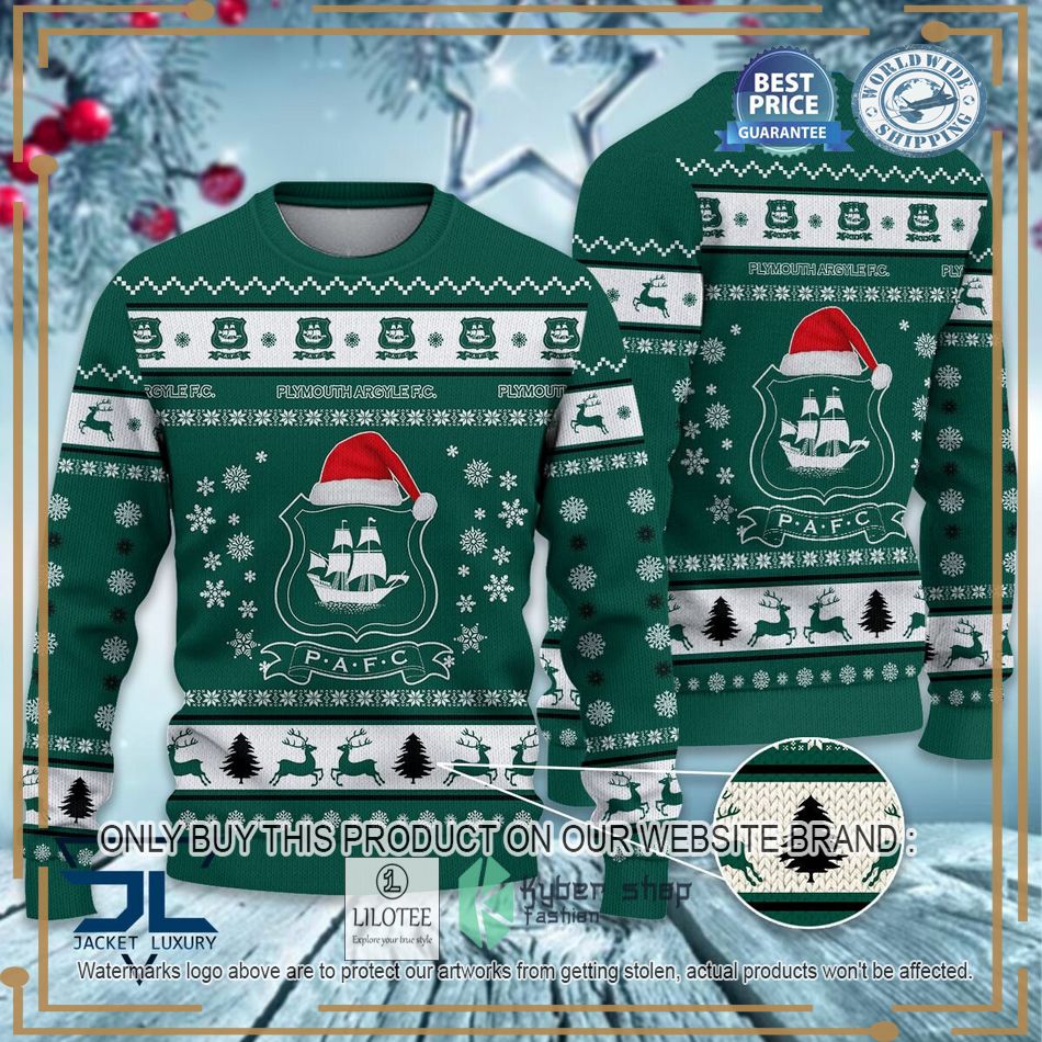 Plymouth Argyle F.C EFL Ugly Christmas Sweater - LIMITED EDITION 6
