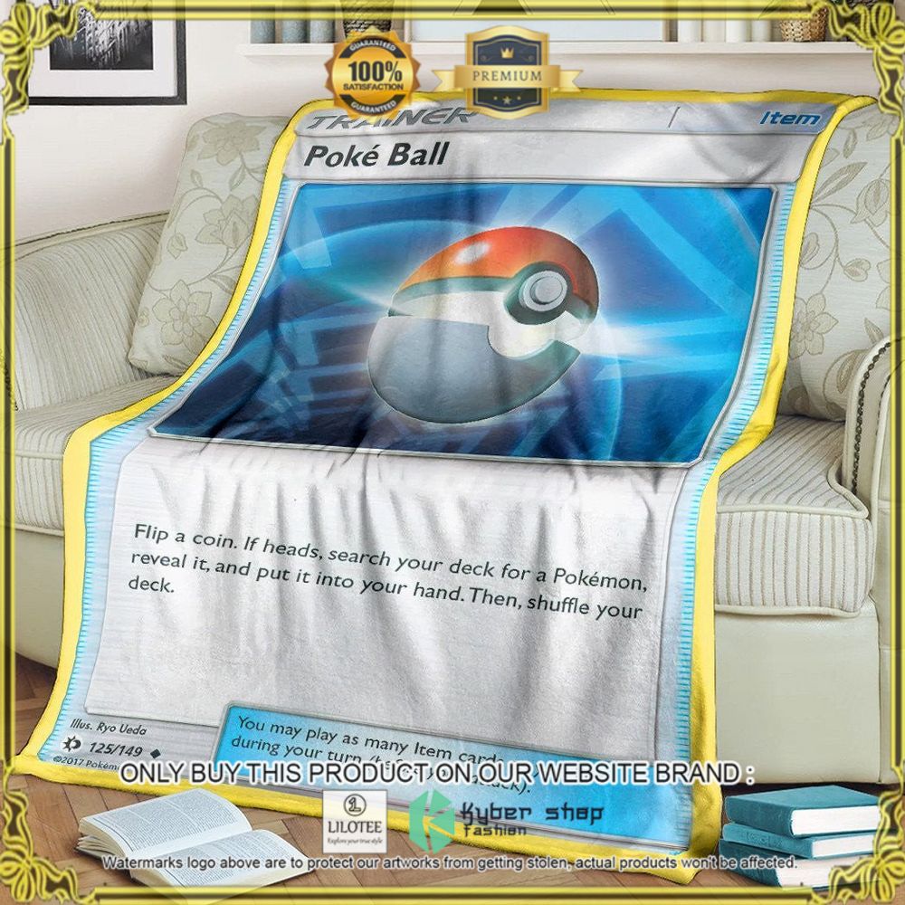 Poke Ball Trainer Custom Pokemon Soft Blanket - LIMITED EDITION 7