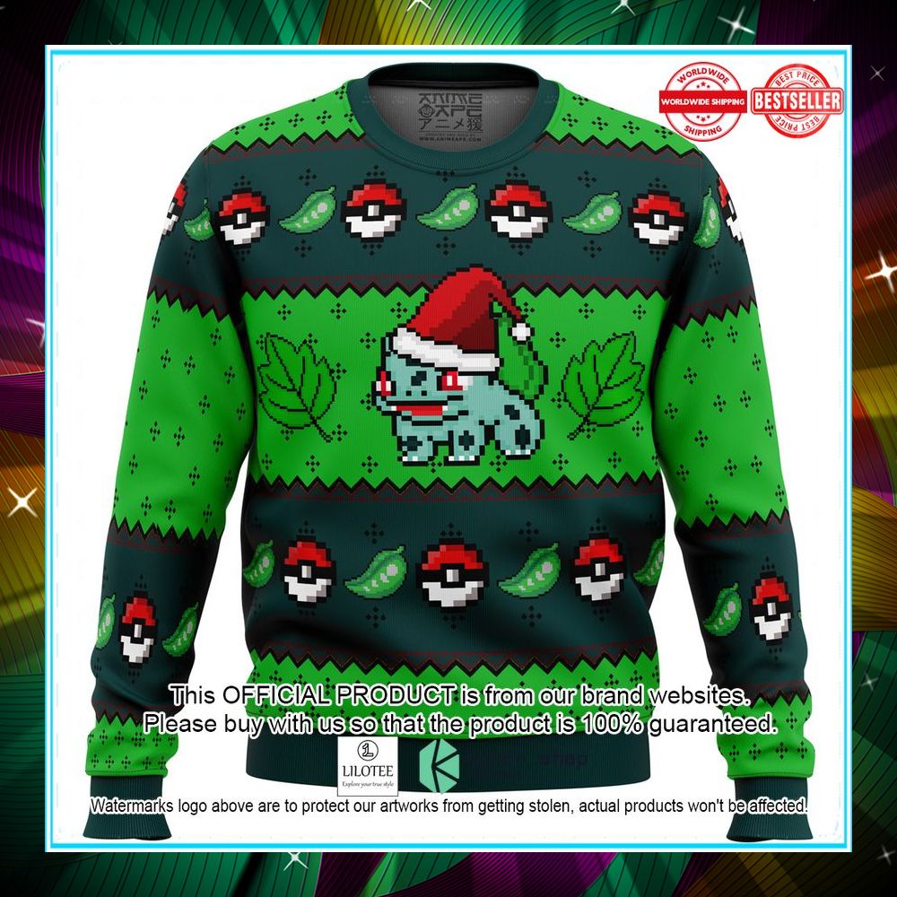 pokemon bulbasaur sweater christmas 1 363