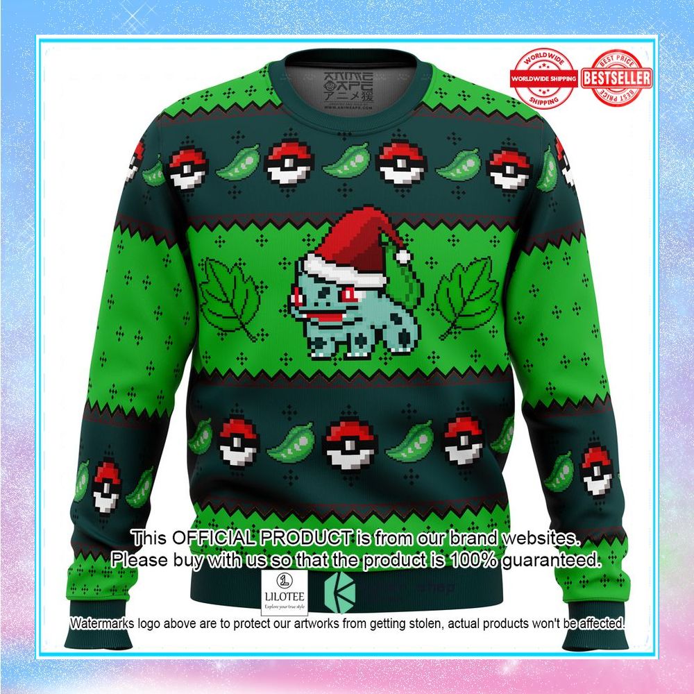 pokemon bulbasaur sweater christmas 1 941