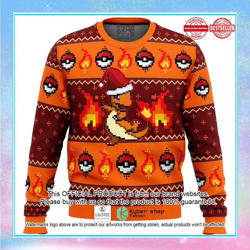 pokemon charmander sweater christmas 1 418