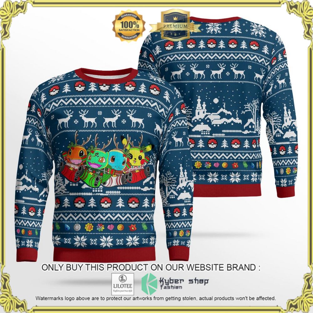 pokemon friends christmas sweater 1 15897