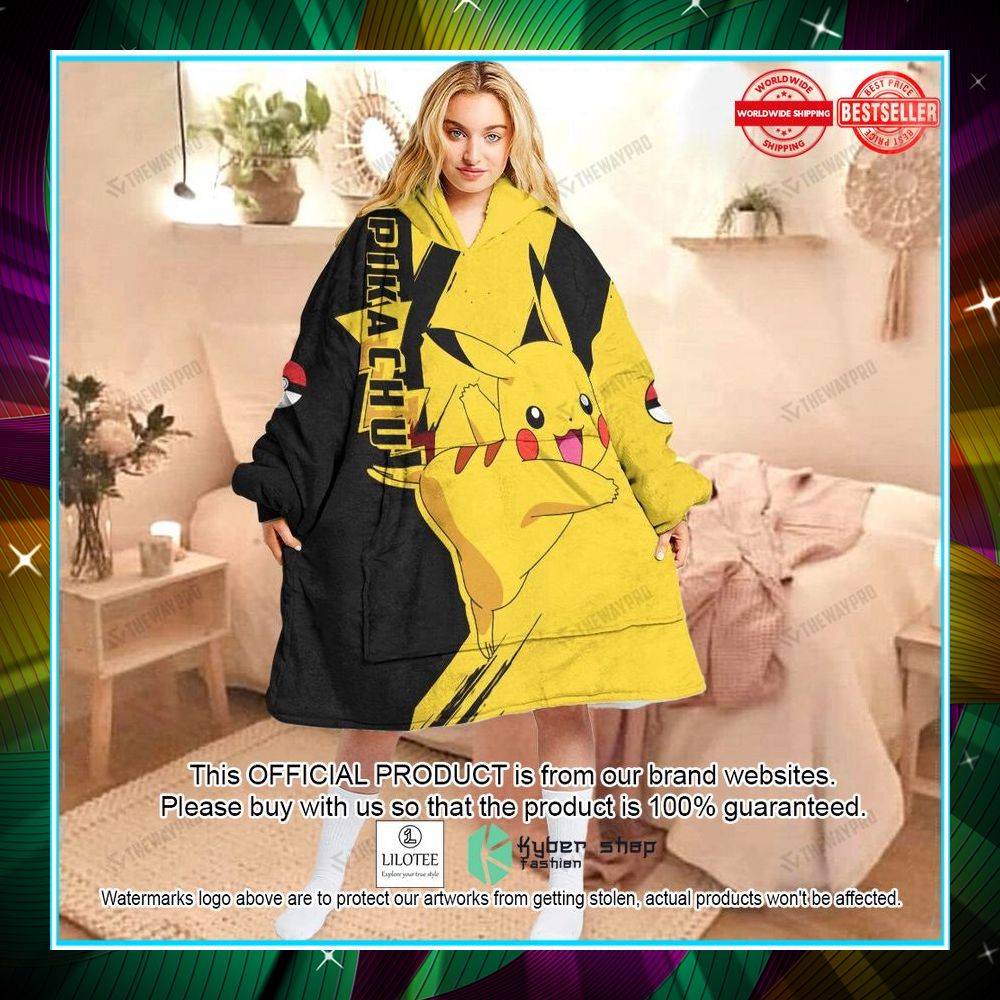 pokemon pikachu oodie blanket hoodie 1 504