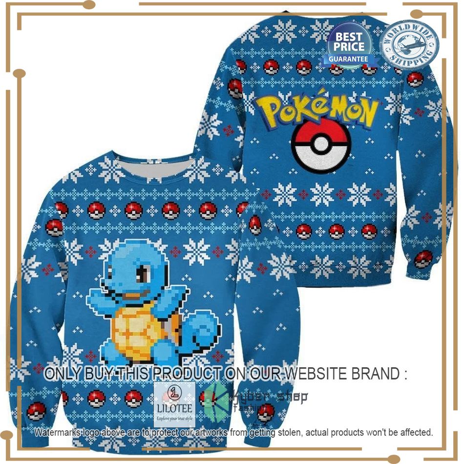 Pokemon Squirtle Sweater, Hoodie - LIMITED EDITION 13