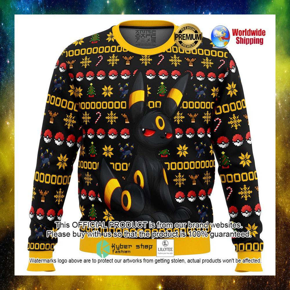 pokemon umbreon anime christmas sweater 1 103