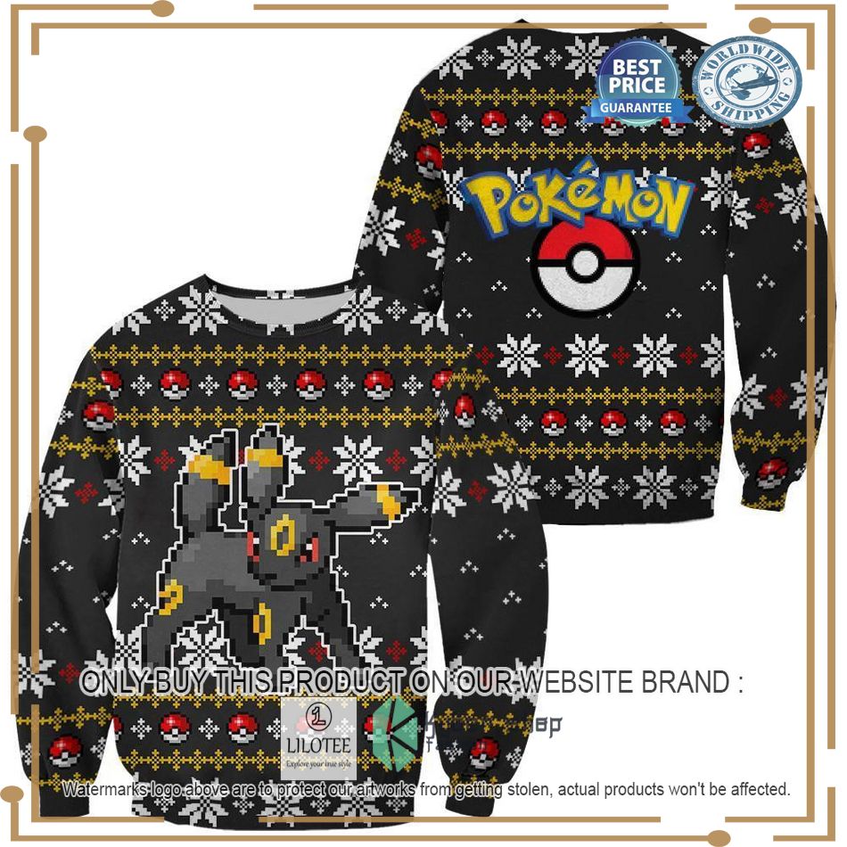 Pokemon Umbreon Ugly Christmas Sweater 2