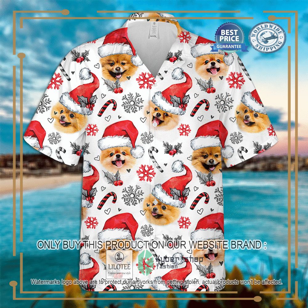 Pomeranian Christmas Hawaiian Shirt 4