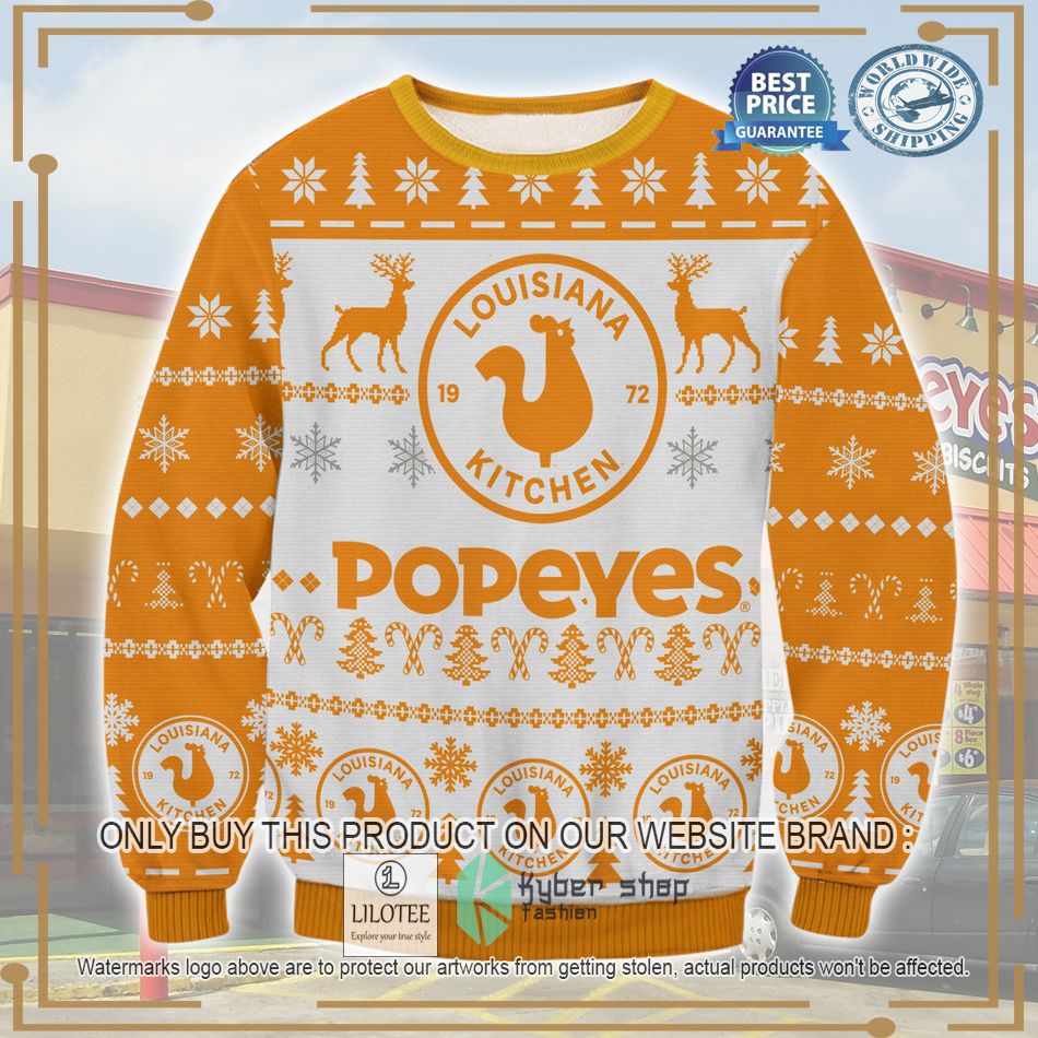 popeyes ugly christmas sweater 1 41358