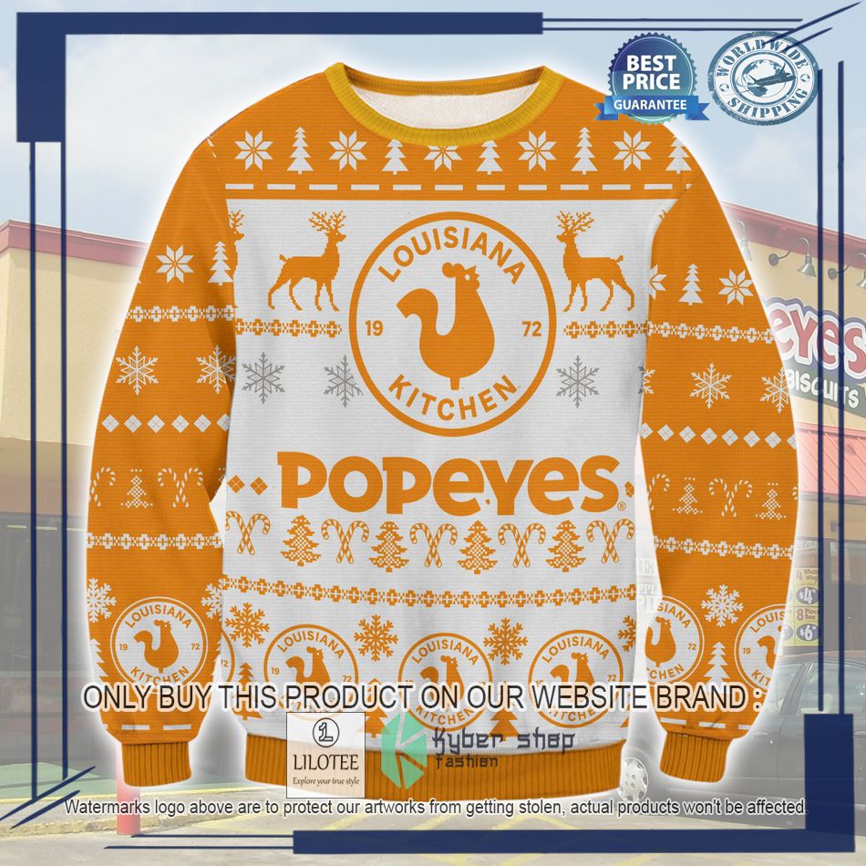 popeyes ugly christmas sweater 1 78834