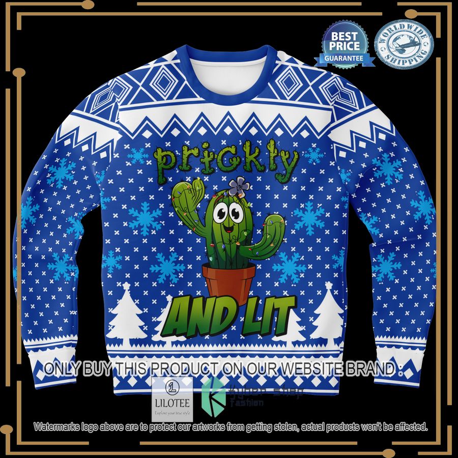 prickly and lit christmas sweater 1 57393