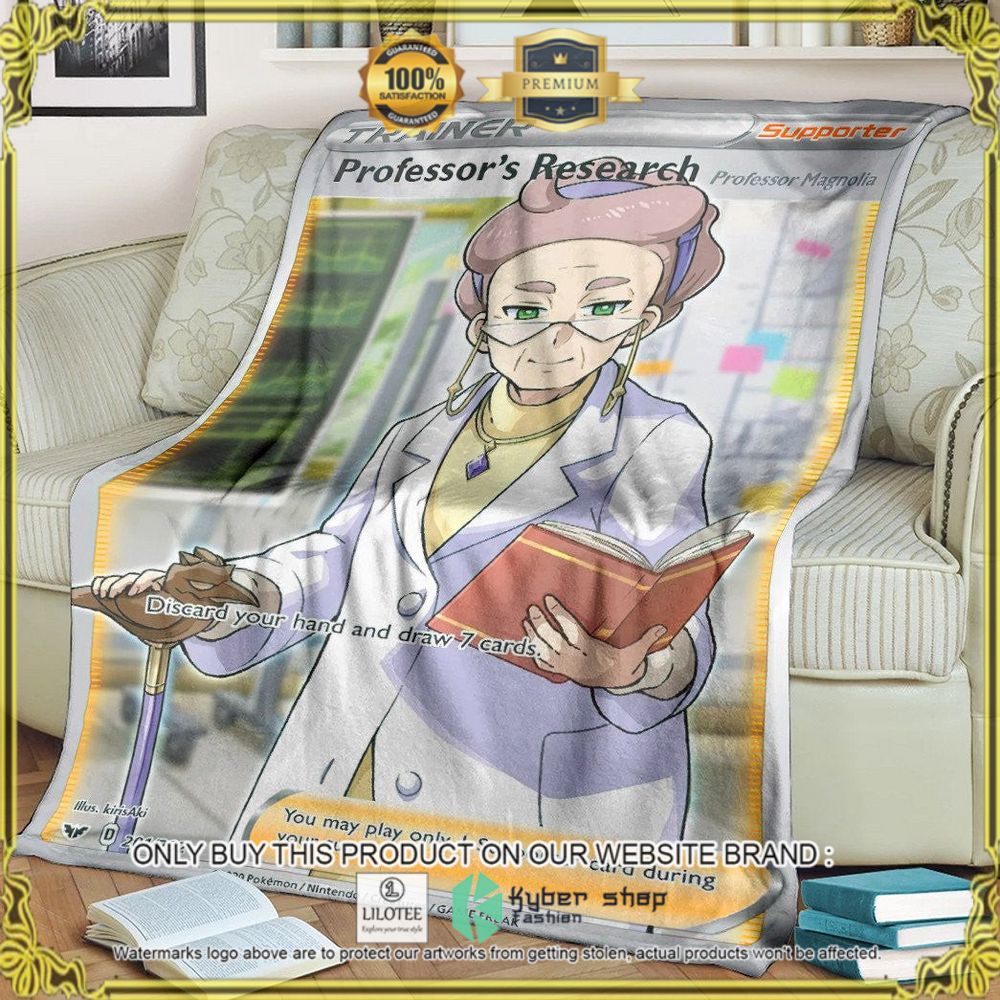 Professor's Research Trainer Custom Pokemon Soft Blanket - LIMITED EDITION 8