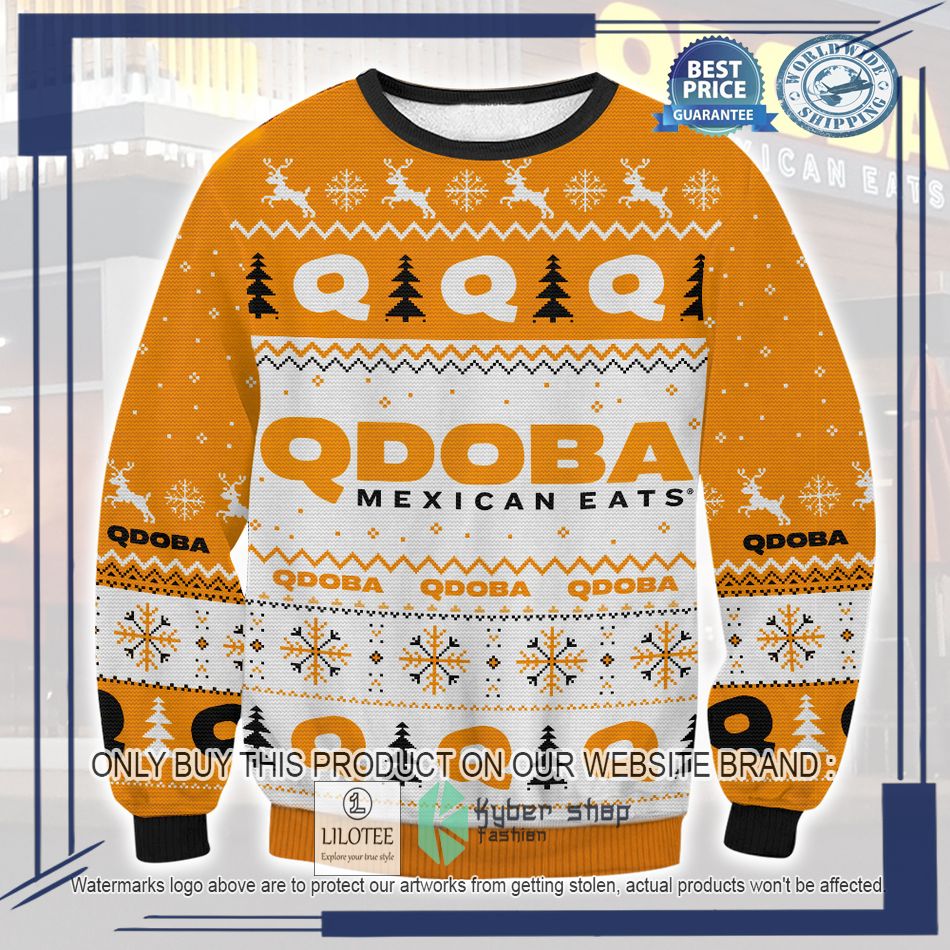 qdoba mexican eats ugly christmas sweater 1 4846
