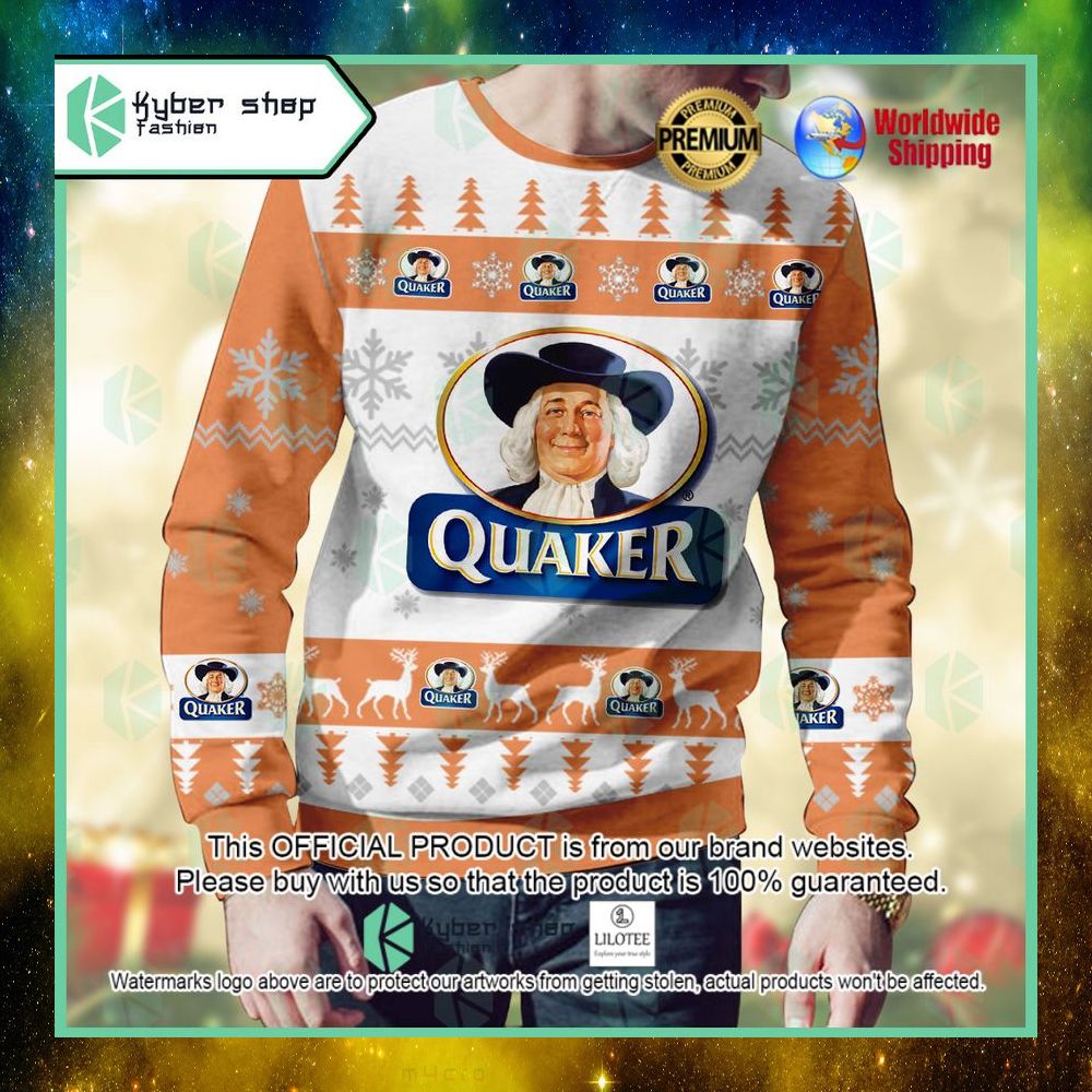 quaker custom name christmas sweater 1 612