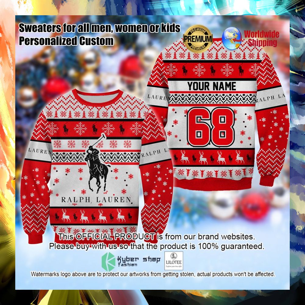 raph lauren personalized christmas sweater 1 660