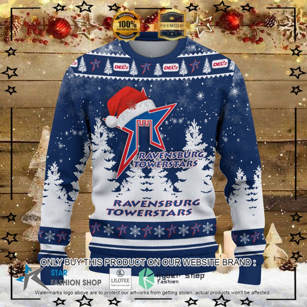 ravensburg towerstars blue white christmas sweater 1 68016