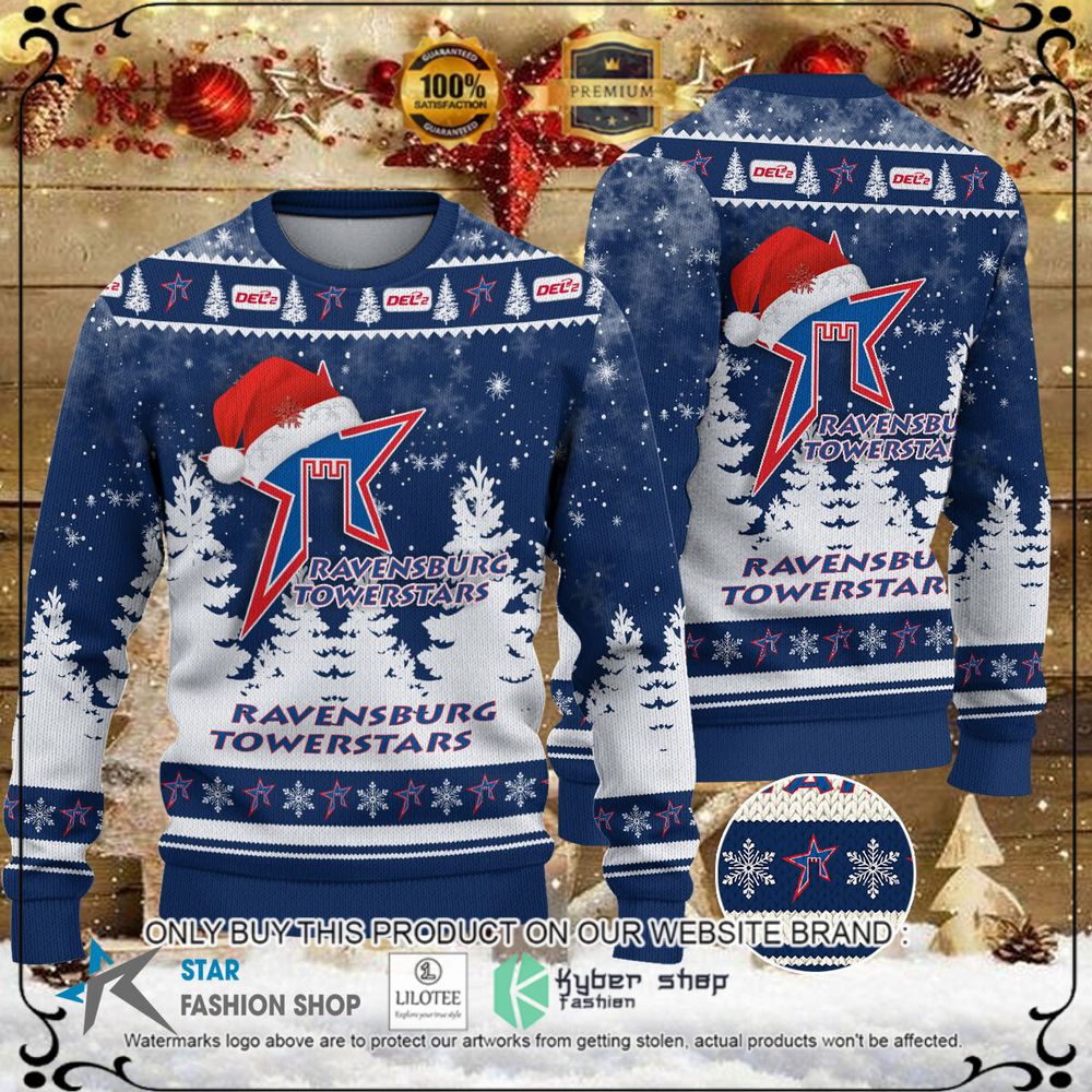 ravensburg towerstars blue white christmas sweater 1 75551