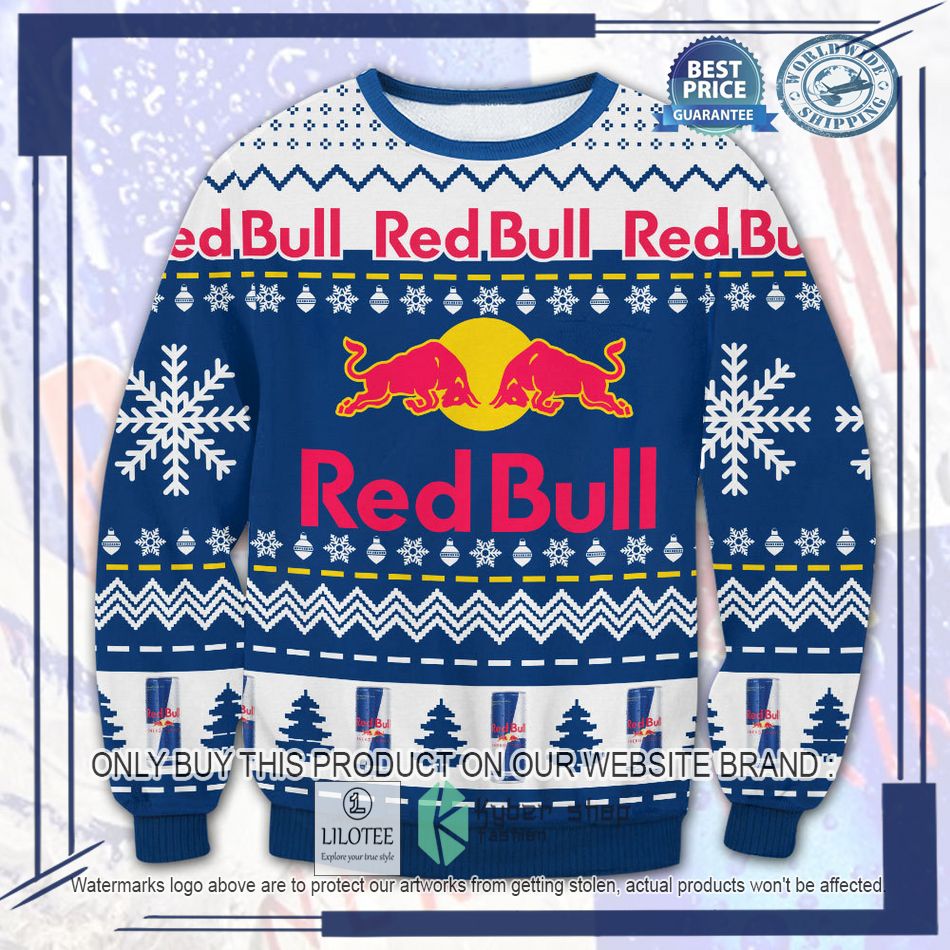 red bull energy drink ugly christmas sweater 1 80688