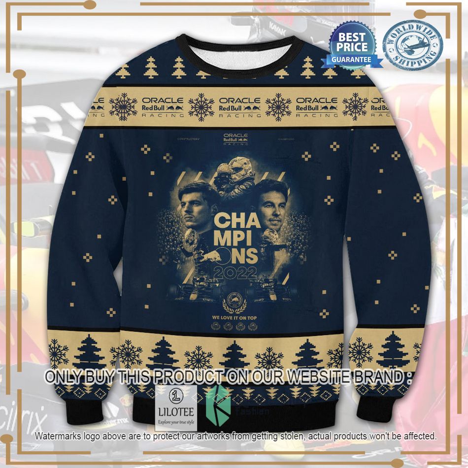 red bull racing champions 2022 ugly christmas sweater 1 38794