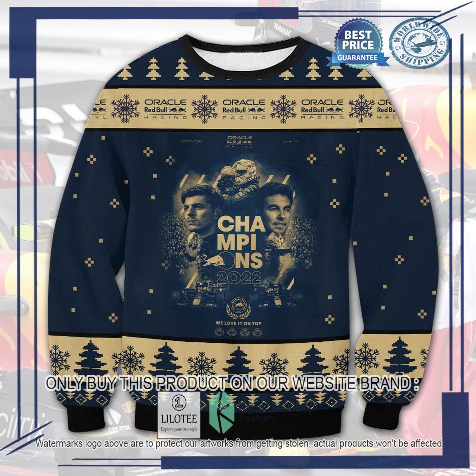 red bull racing champions 2022 ugly christmas sweater 1 96905