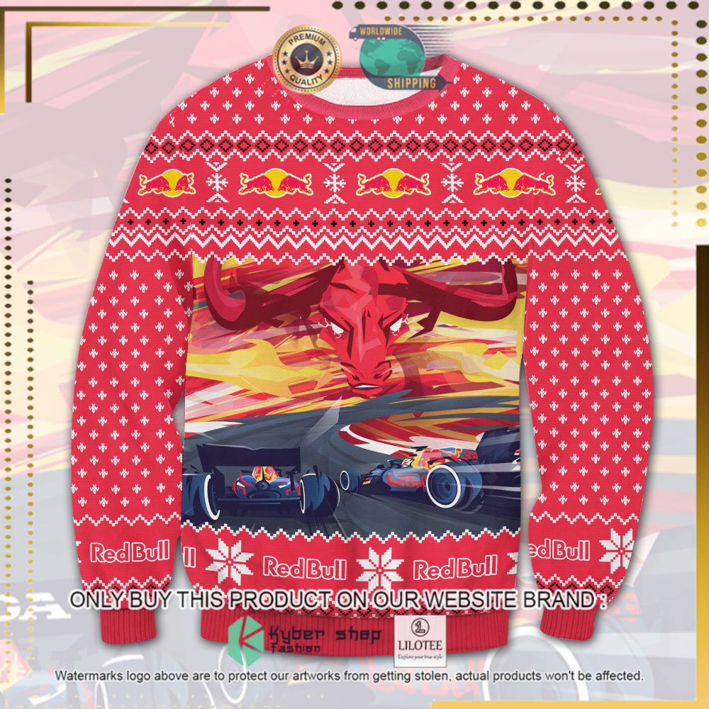 red bull racing red ugly sweater 1 82671