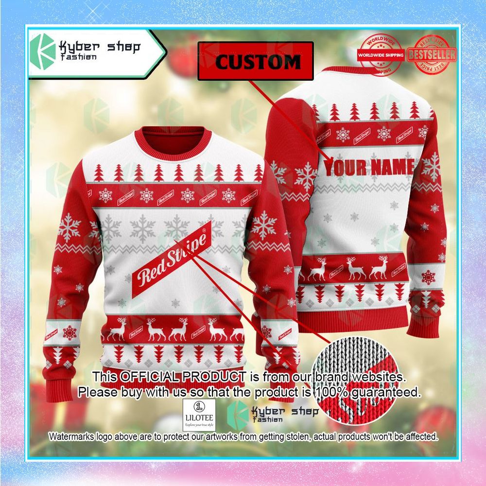 red stripe christmas sweater 1 763