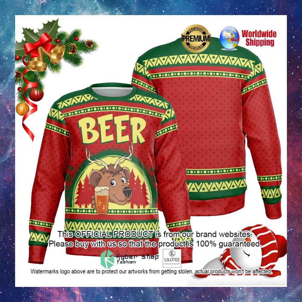 reindeer beer sweater 1 847