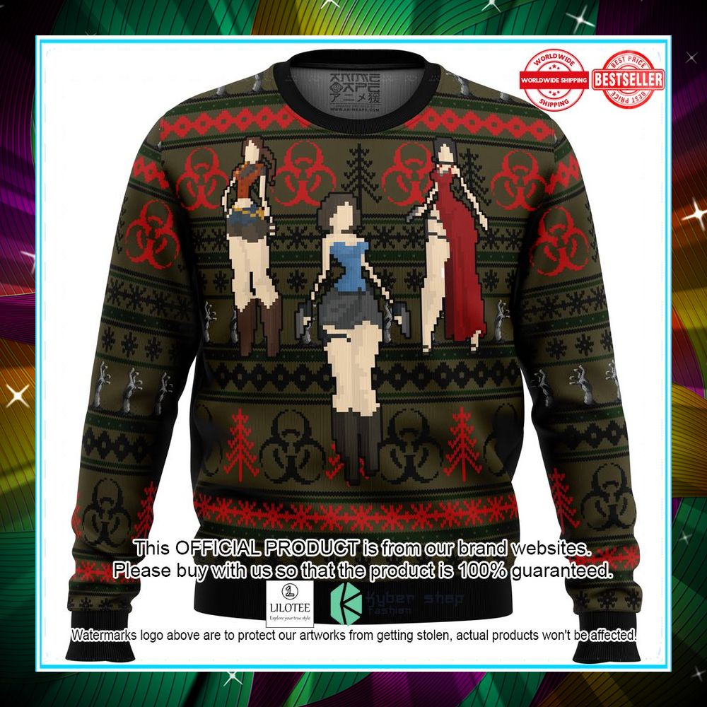 resident evil christmas sweater 1 306