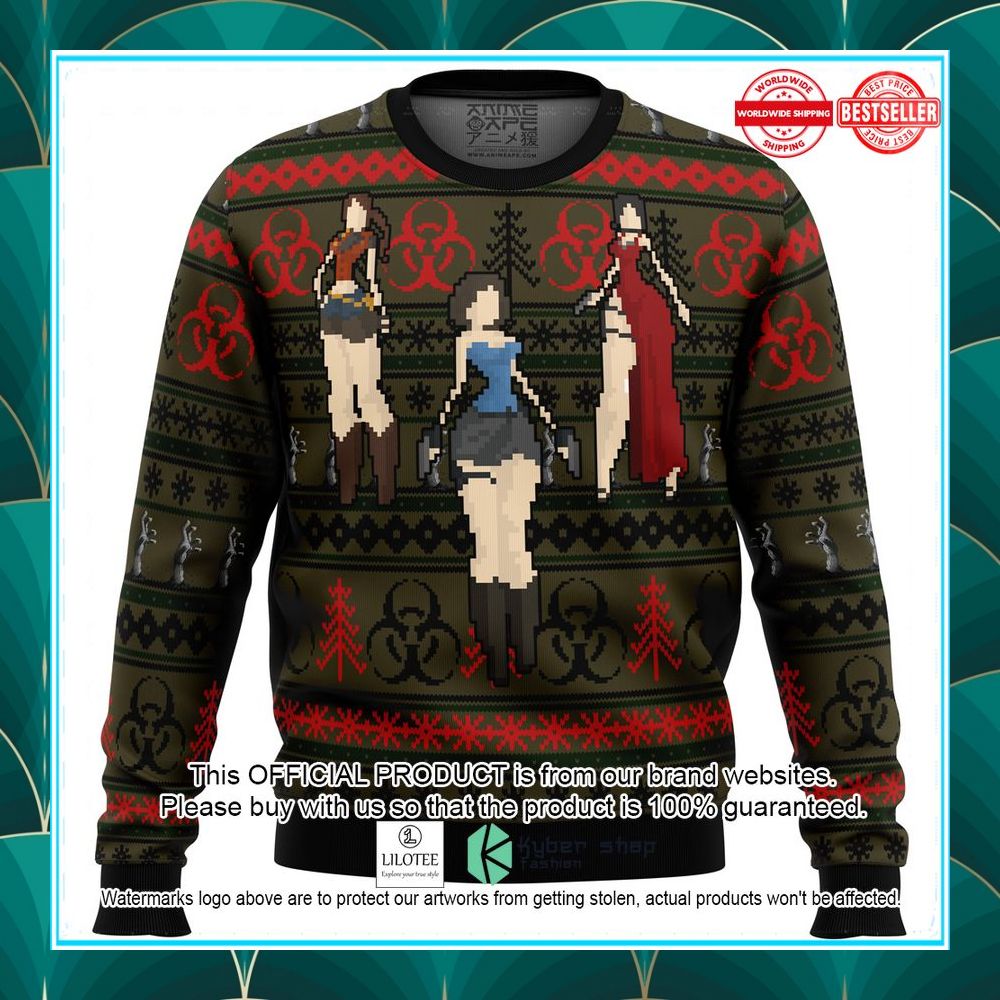 resident evil christmas sweater 1 630