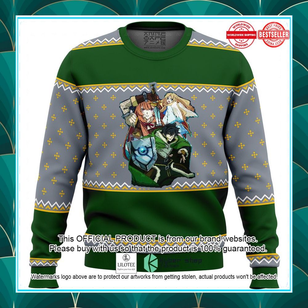 rising of the shield hero characters christmas sweater 1 452