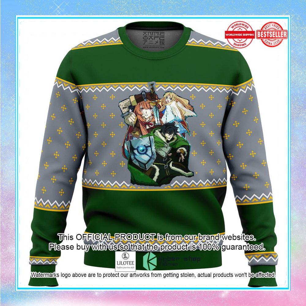 rising of the shield hero characters christmas sweater 1 560