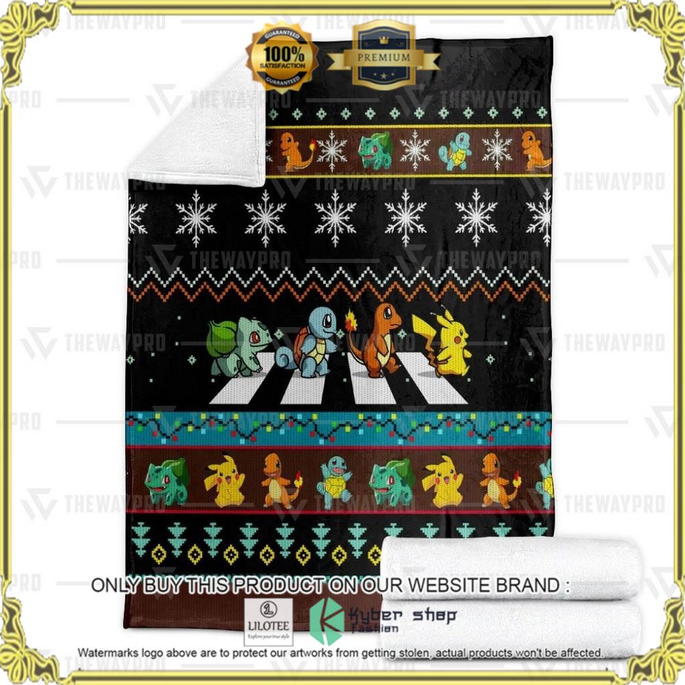 Road Crossing Custom Pokemon Soft Blanket - LIMITED EDITION 3 Road Crossing Custom Pokemon Soft Blanket - LIMITED EDITION - Image 3