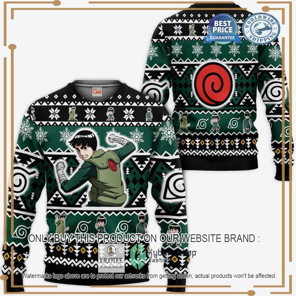 Rock Lee Ugly Christmas Sweater 3