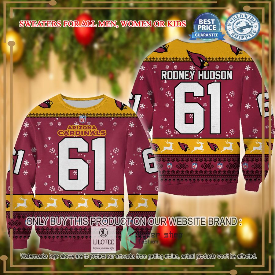 rodney hudson arizona cardinals christmas sweater 1 96073