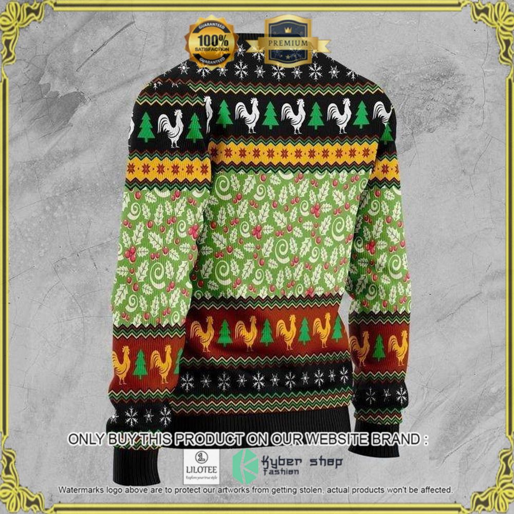 rooster christmas hats christmas sweater 1 35161