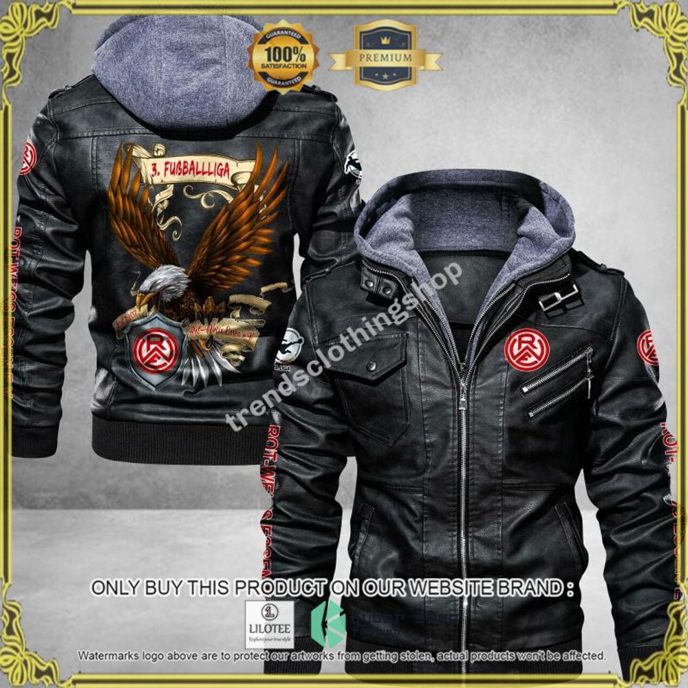 rot weiss essen fussball liga eagle leather jacket 1 33590