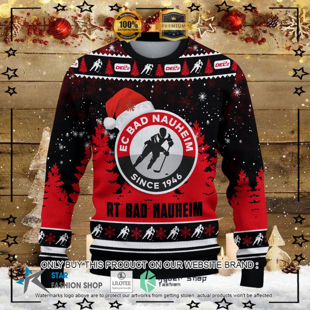 rote teufel bad nauheim black red christmas sweater 1 49939