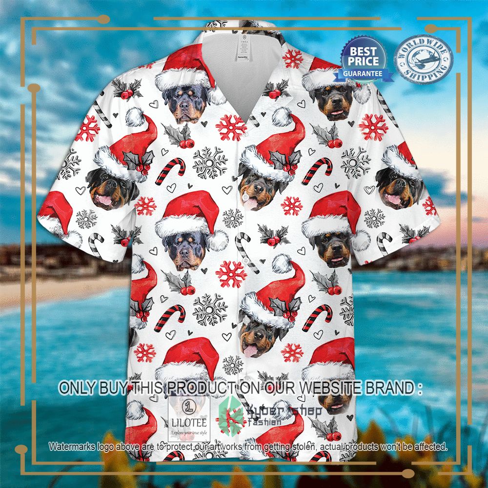 Rottweiler Christmas Hawaiian Shirt 4