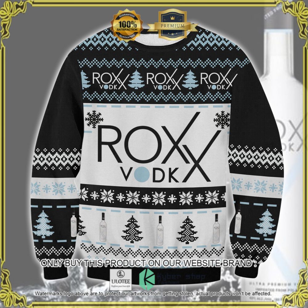 roxx vodka black white ugly sweater 1 58292