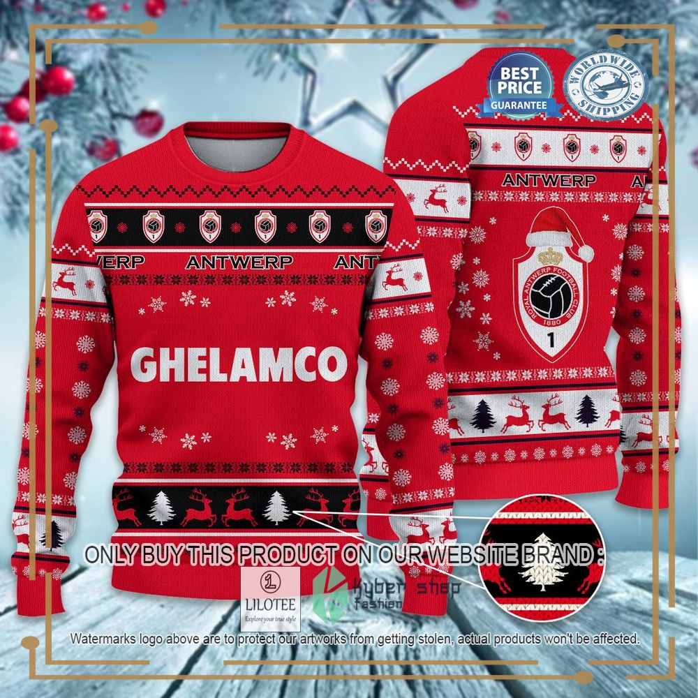 Royal Antwerp F.C Ugly Christmas Sweater 7