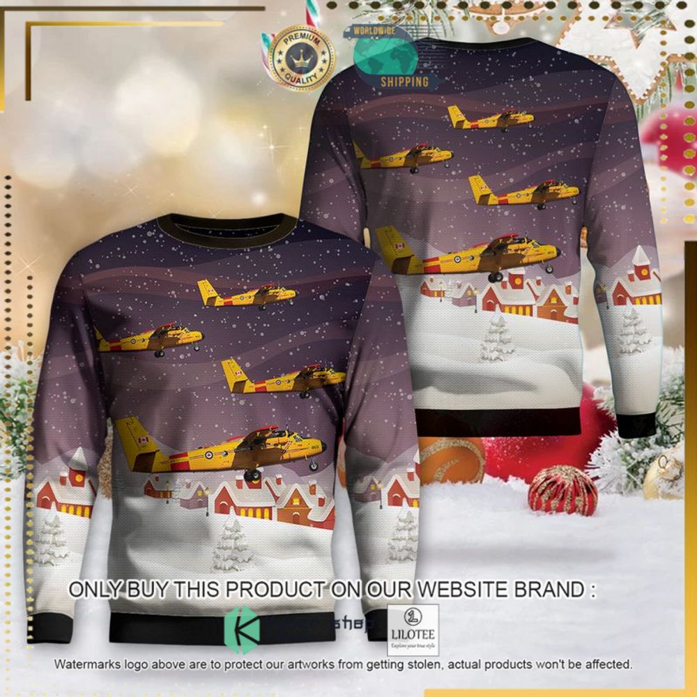 Royal Canadian Air Force De Havilland Canada Cc 138 Twin Otter Christmas Sweater - LIMITED EDITION 4 royal canadian air force de havilland canada cc 138 twin otter christmas sweater 1 59815