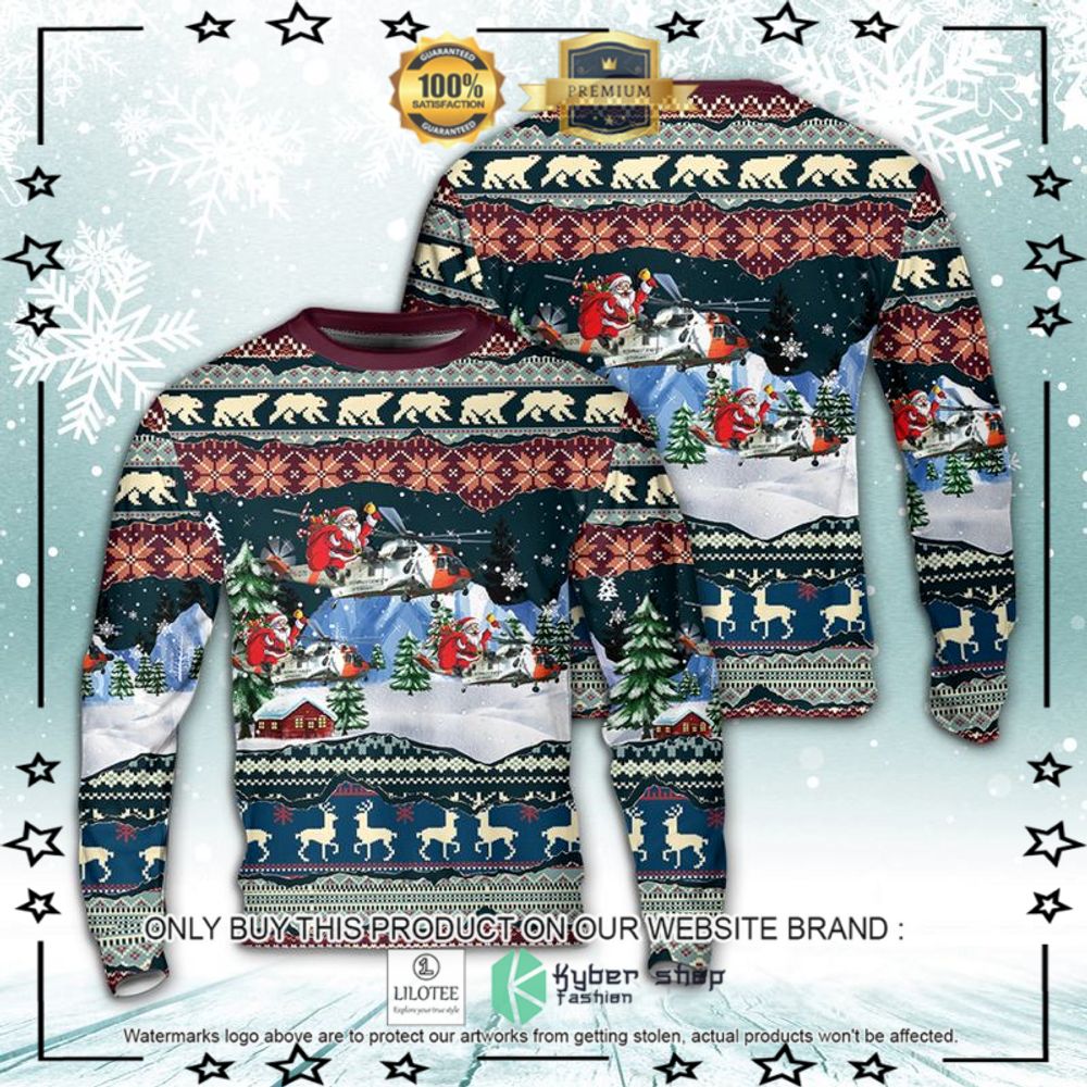 royal norwegian air force westland sea king mk43b christmas sweater 1 96090