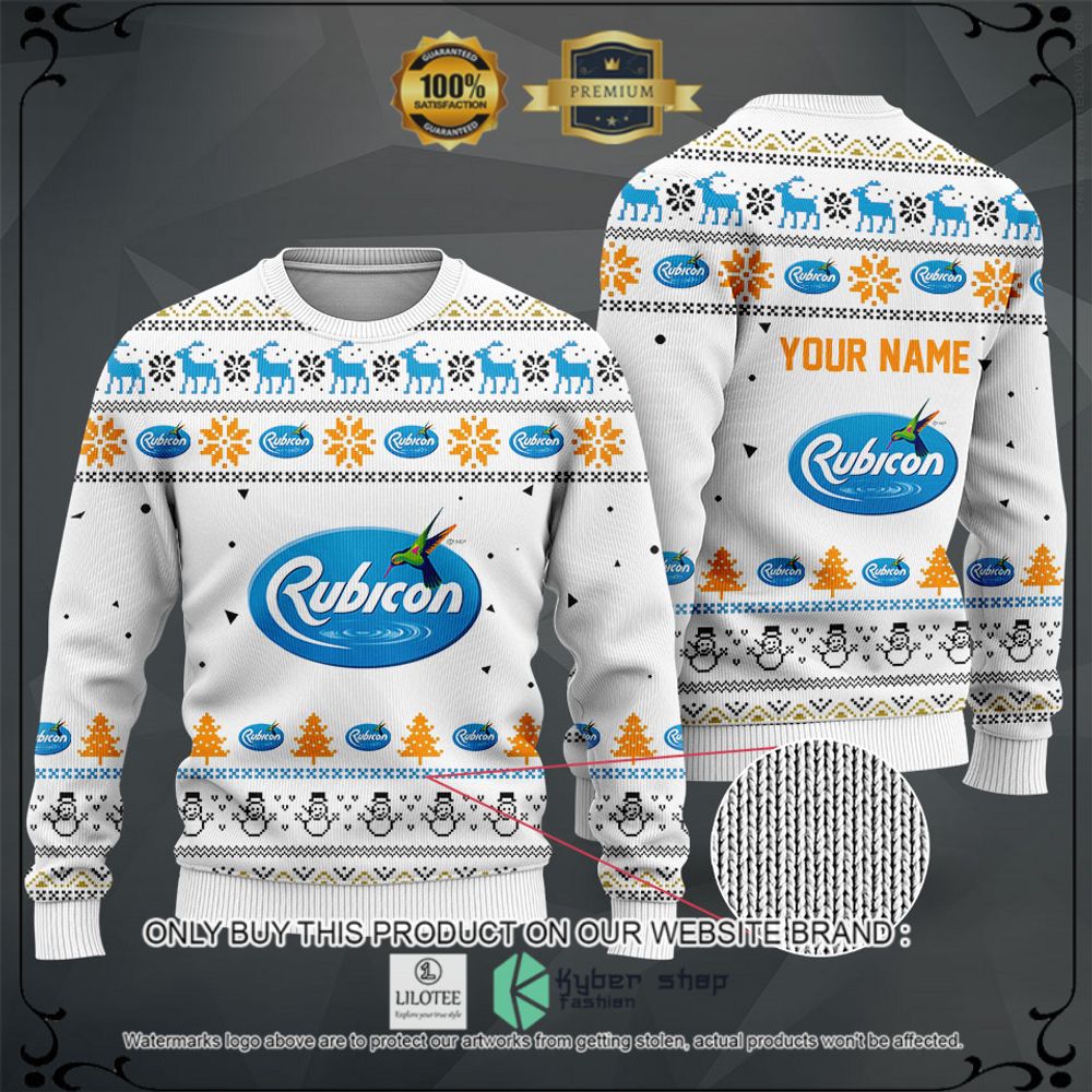 rubicon sparkling fruit drink your name white christmas sweater hoodie sweater 1 25939