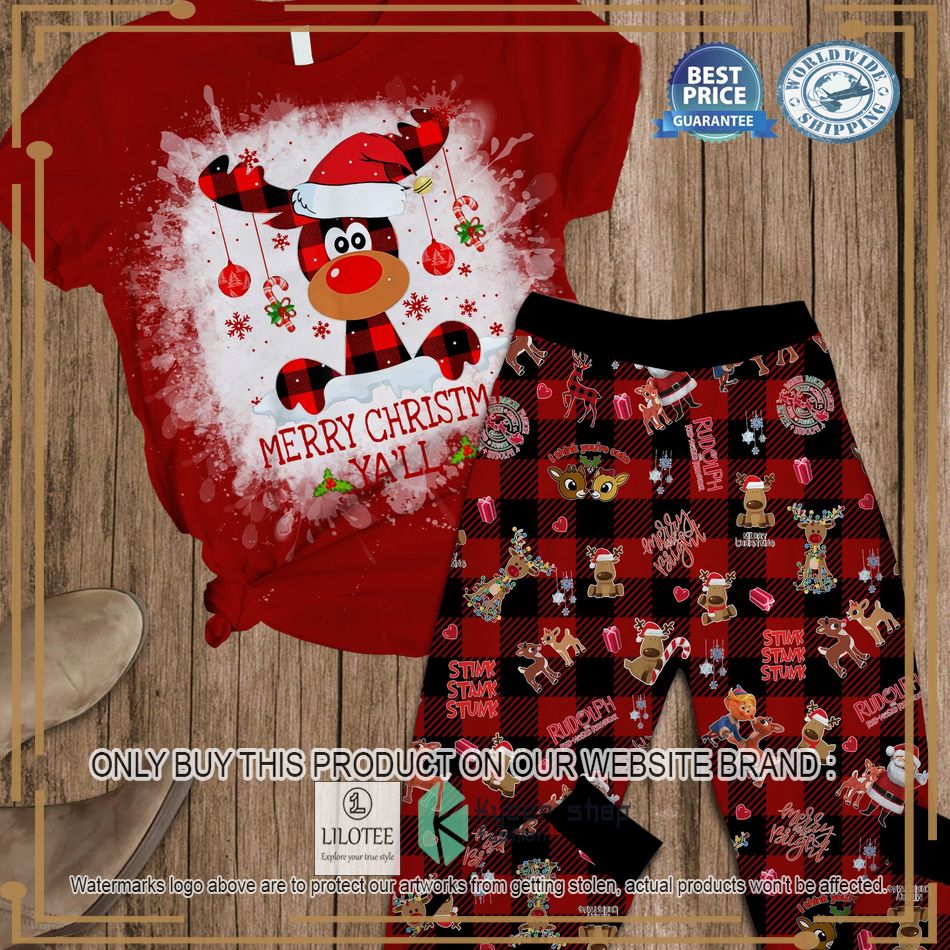 Rudolph Merry Christmas Ya'll Pajamas Set - LIMITED EDITION 7
